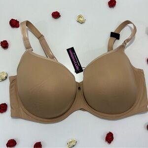 CCO Curvy Couture Bombshell Nude Tulip Smooth T-Shirt Bra 42DDD NWT